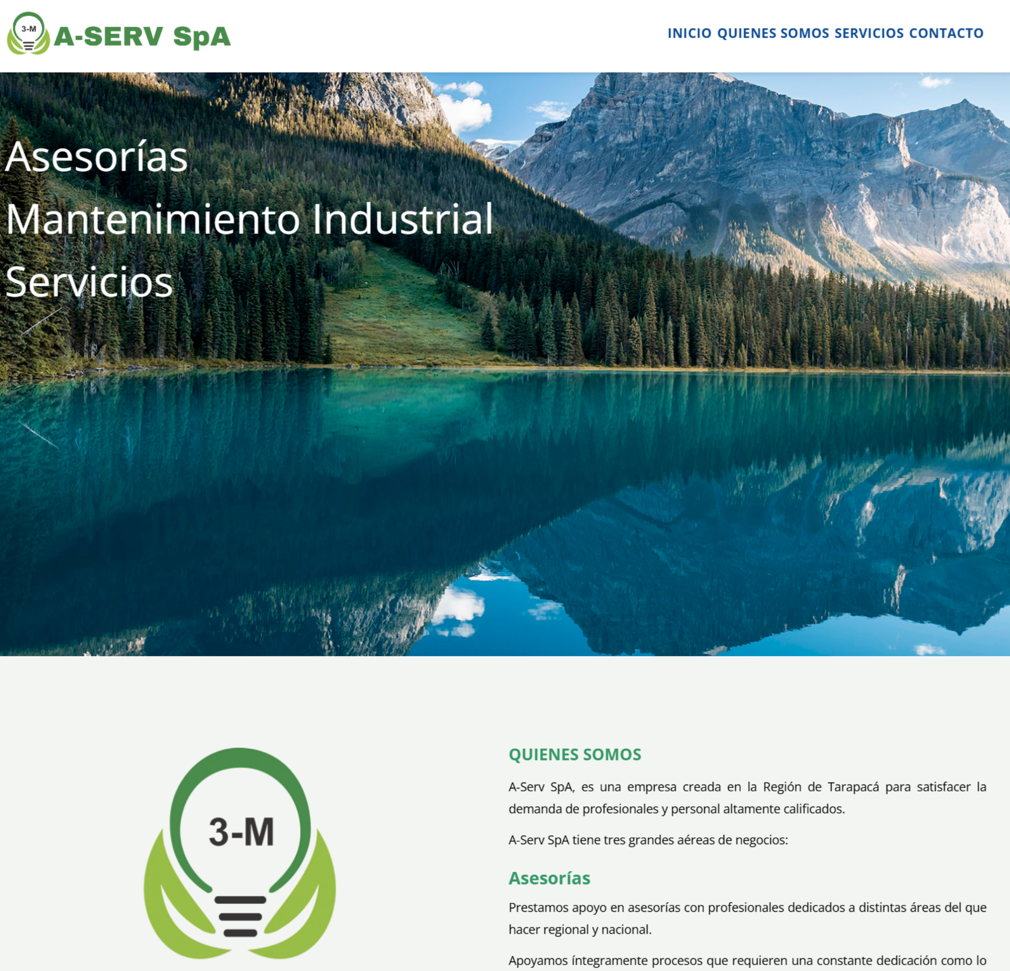 A-Serv SpA · sitio corporativo de servicios industriales