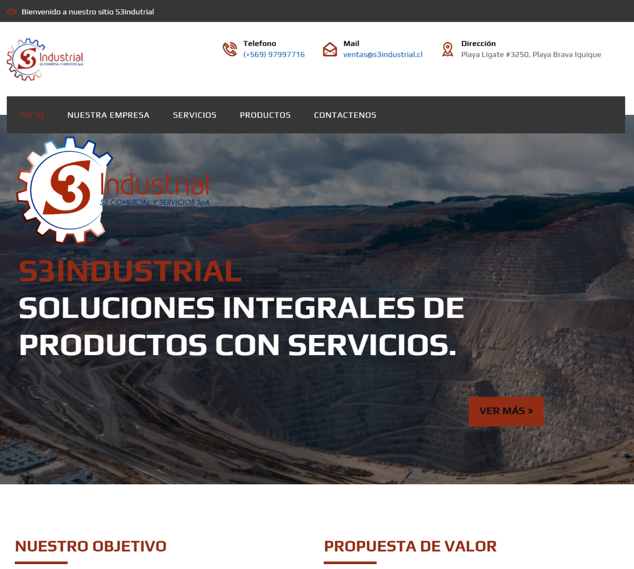 S3 Industrial · presencia digital corporativa